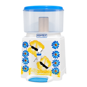 Filtro Pardini Acqua 6 litros plástico decorado com cuba de argila e bóia