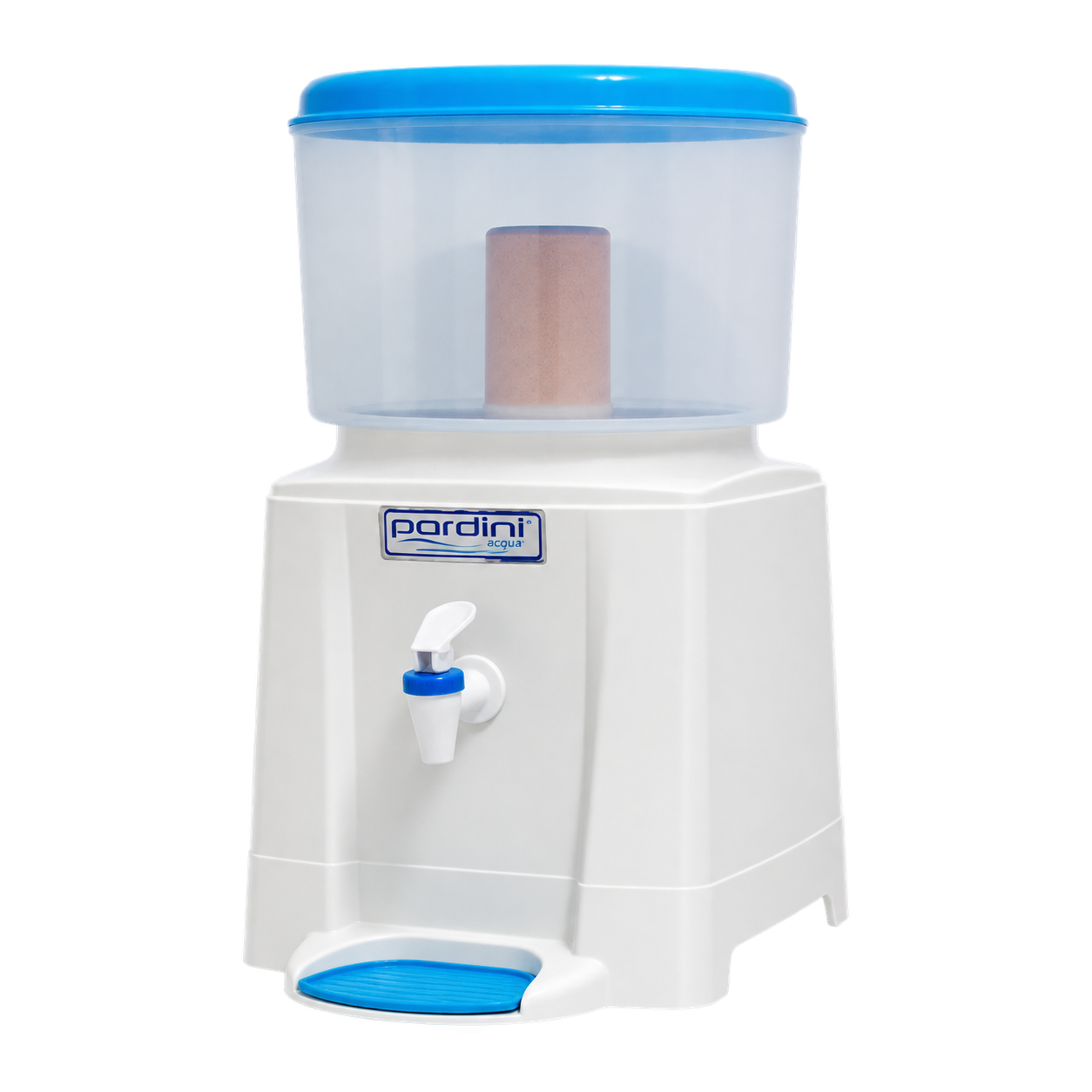 Filtro Pardini Acqua c/cuba de argila e bóia - 6 lts. - Plástico